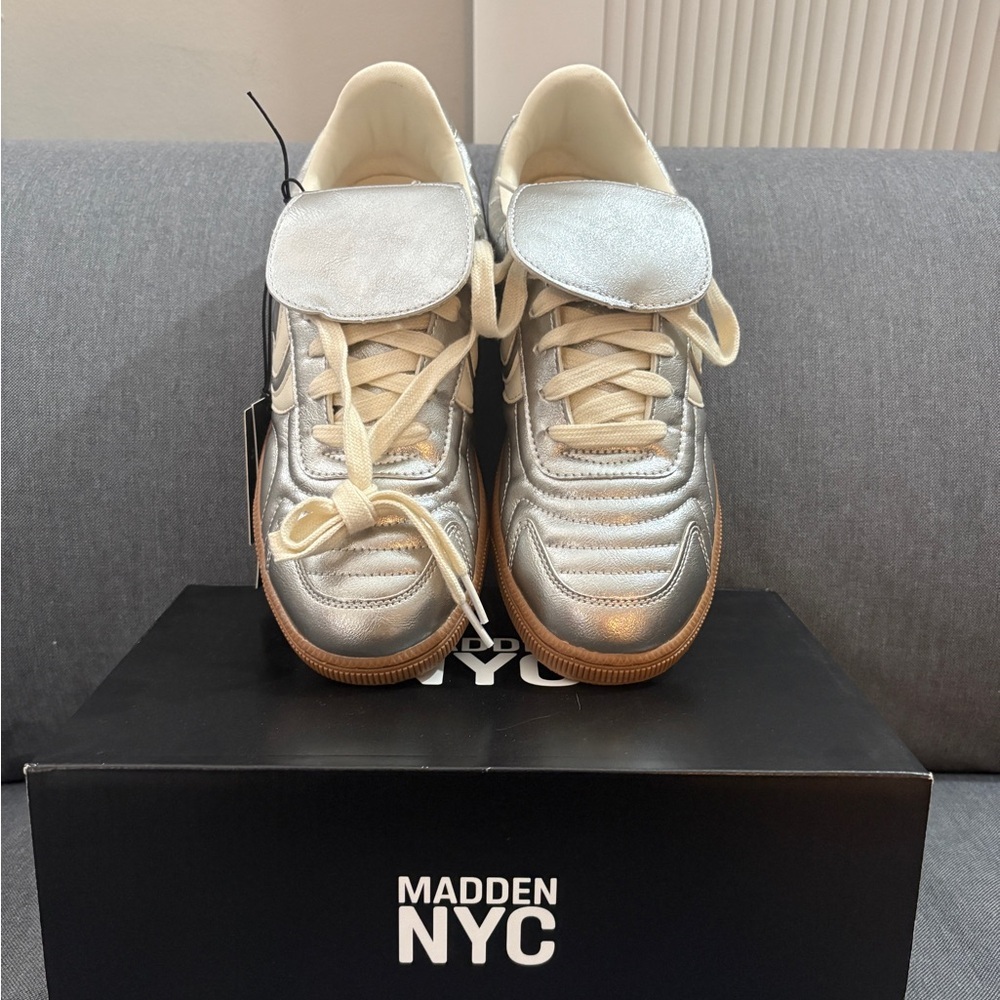 Madden NYC Women's Silver Sneakers